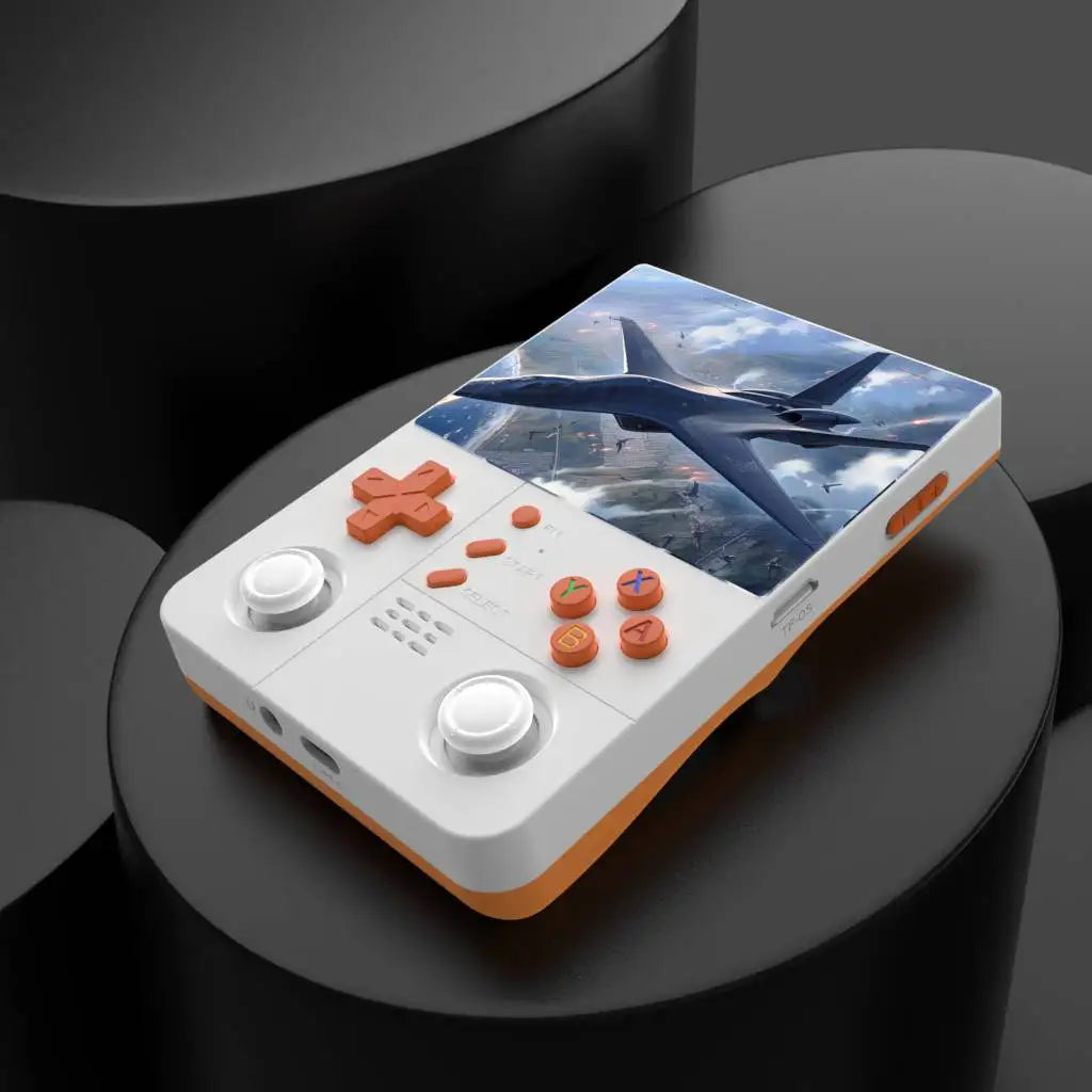 R40xx Pro Max Gaming Console - 4.2" IPS Screen + Dual Joystick | Built-in Wi-Fi Portable Video Player (Solid Color)