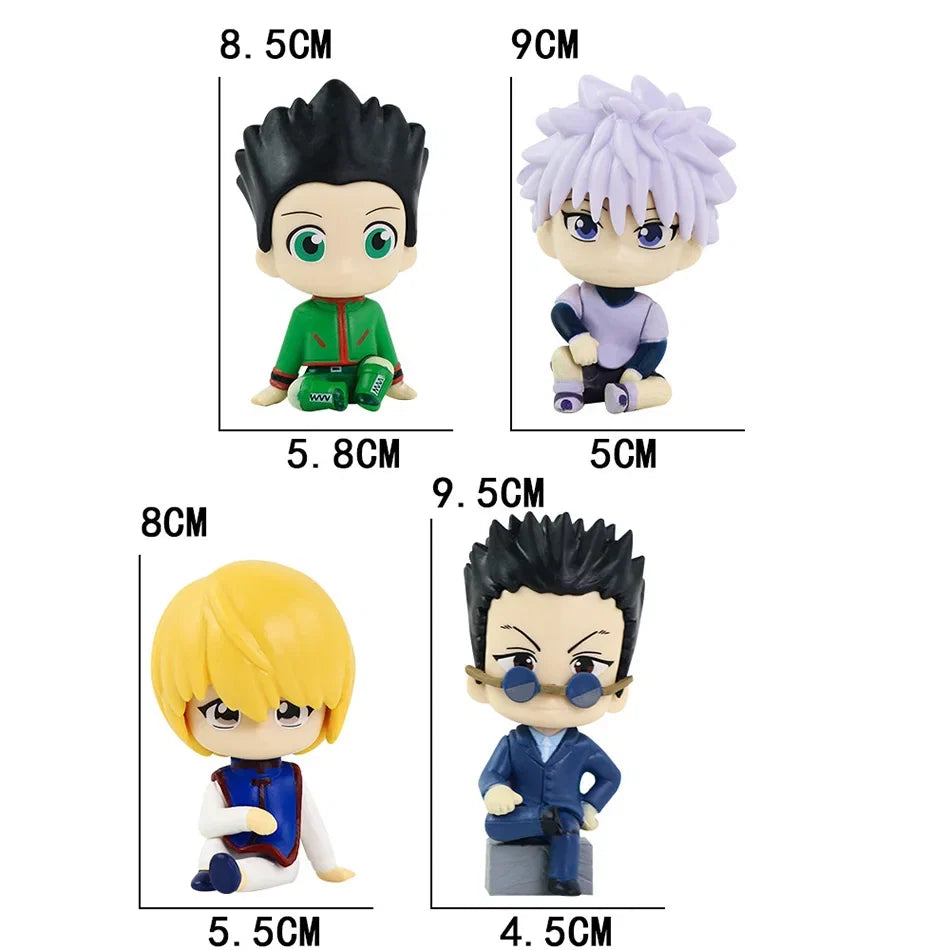 Anime figure Chrollo Lucilfer Gon Freecss Figure Killua Zoldyck Kurapika Figure Hisoka Figure Feitan Mini Model Dolls Toy Gifts