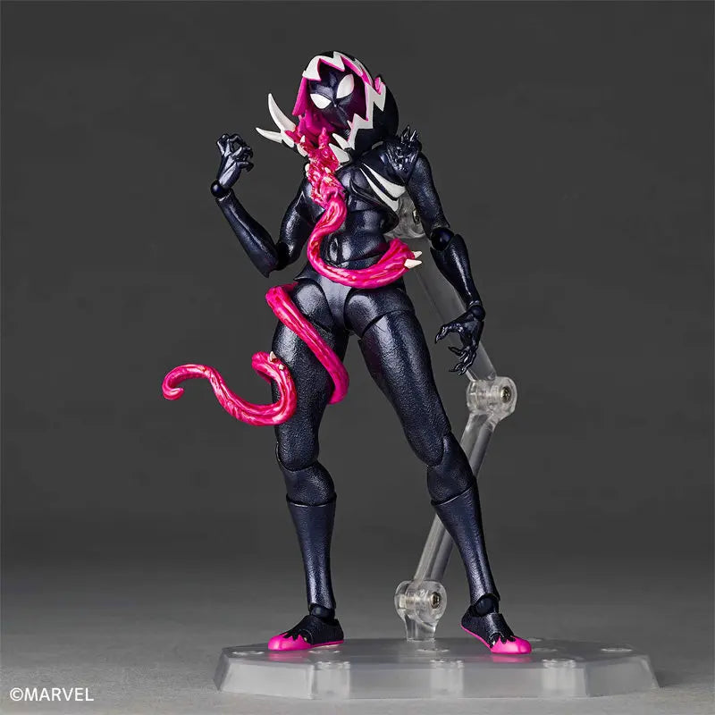 In Stock Venom Gwen Action Figures Anime Figurine Kaiyodo Amazing Yamaguchi Revoltech Statue Ko Model Gk Collection Kid Toy Gift