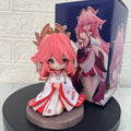 Genshin Impact game peripheral Q version eight god son -13.5CM beautiful girl anime statue model chassis handmade decorations