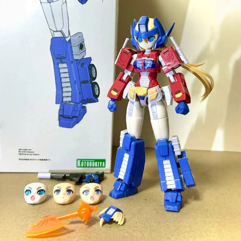 In Stock KOTOBUKIYA Transforming Toys Convoy Crossframe Girl Humikane Shimada Ver Assemble Model Kit Action Figure Gifts Toys
