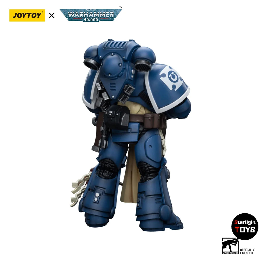 JOYTOY 1/18 Action Figure Warhammer 40K Ultramarines Sternguard Veteran with Auto Bolt Rifle Model Toy