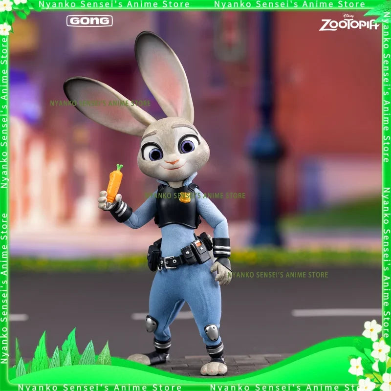 GONG & PoP Original Zootopia Judy Nick Set Cloth Action Figure Anime Model Trendy Toys Desktop Doll Collectibles In Stock