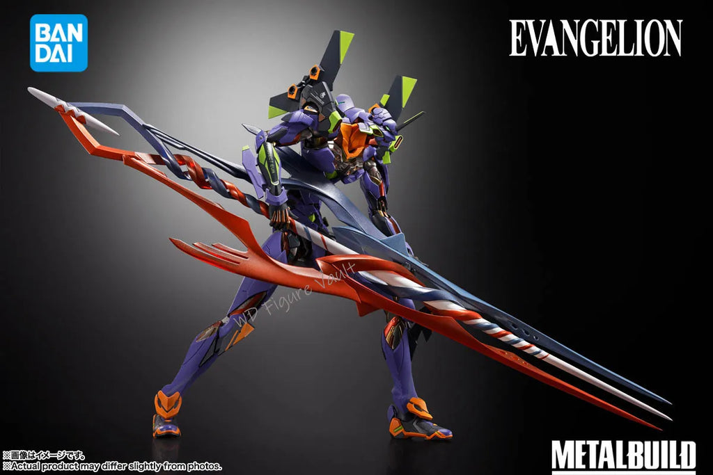 Bandai Evangelion series METAL BUILD Evangelion Unit 30th with the spear of Gaius Figures Anime Model Genuine Boxed Toy Gift