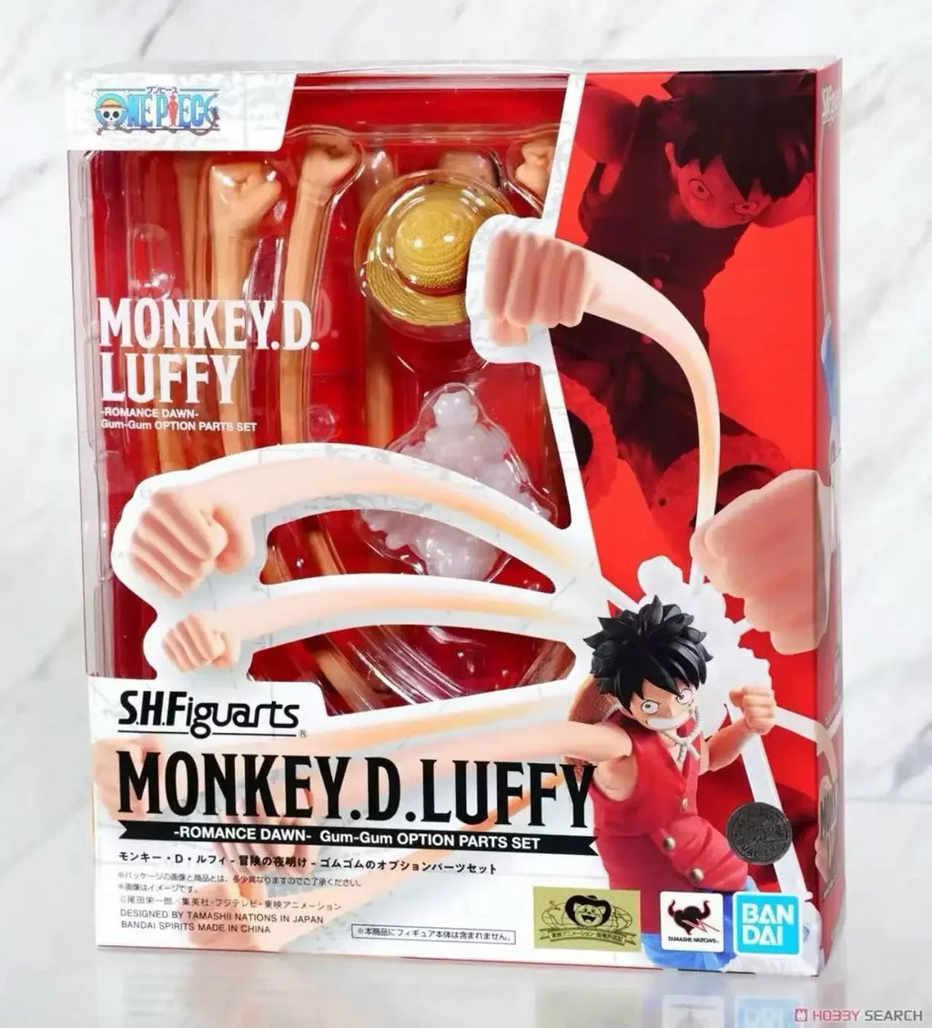 Bandai SHF One Piece Luffy Dawn of Adventure Rubber Effects Fist Legs Accessories Model toys