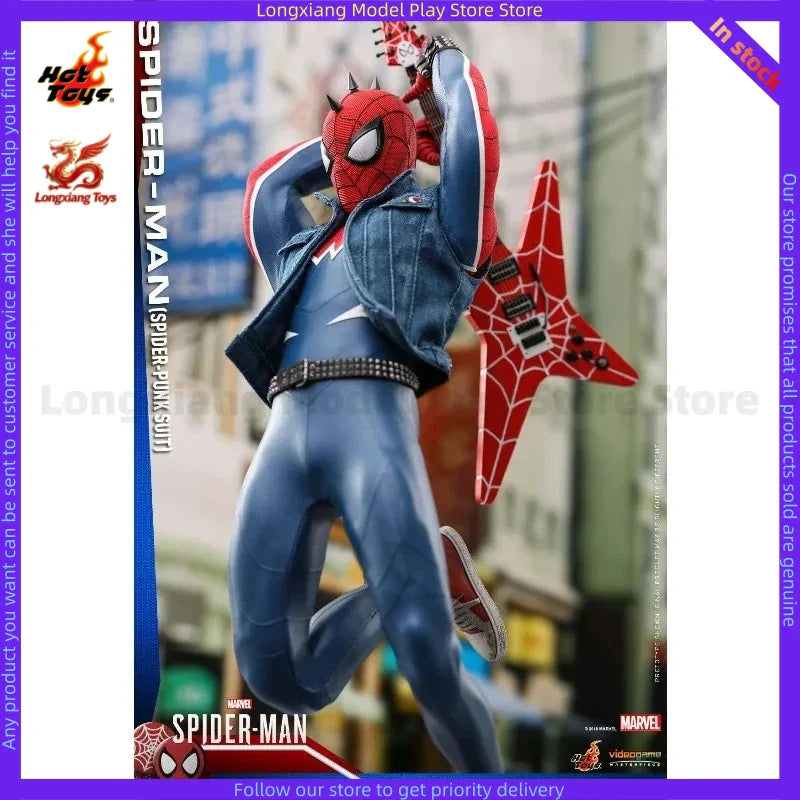 Auf Lager HT 1/6 VGM32 PS4 Spielversion Spider-Man Spider-Man Punk Anzug Actionfigur Modell Geschenk Sammlung