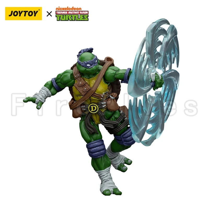 1/18 JOYTOY Action Figure Turtles Michelangelo Donatello Leonardo Raphael Re-issue Version Anime