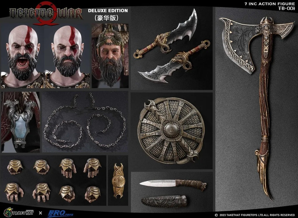 【In Stock】Takehat Brotoys Tb001 God Of War Kratos Action Figures Anime Model Toys Collection Gifts