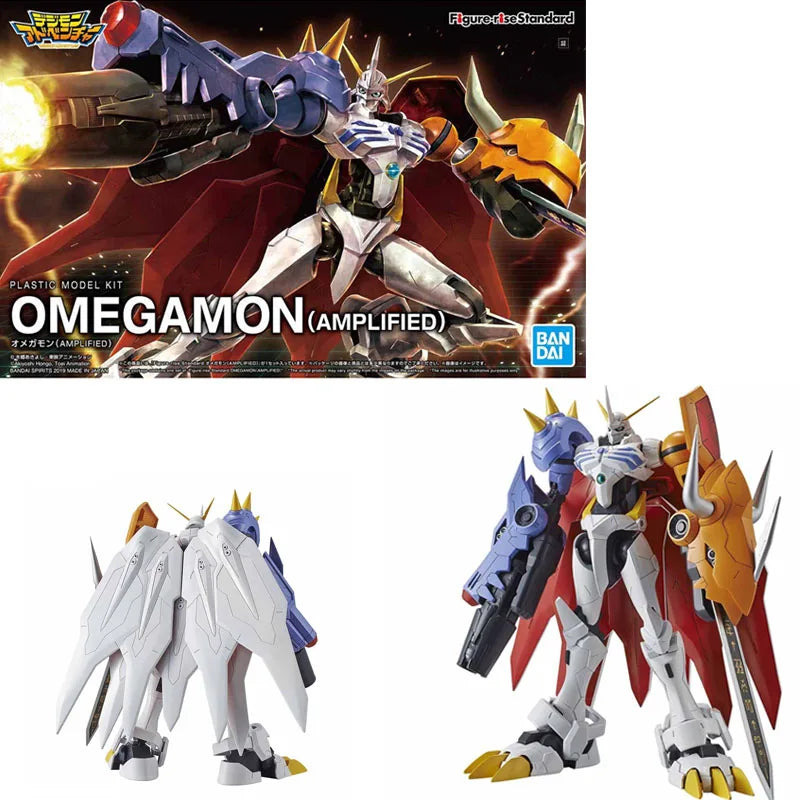 Bandai Genuine FRS Digimon Adventure Metal Garurumon War Greymon Omegamon X-Antibody Anime Action Figure Assembly Model Toy Gift
