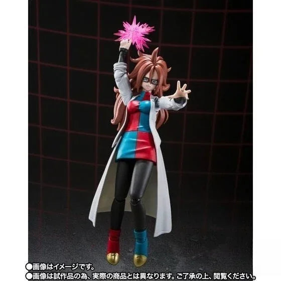 New in Stock Bandai SHF SH Figuarts  Android 21 Lab Coat No.21 Figure Model Collection Toy Gift Collectible Model Decoration