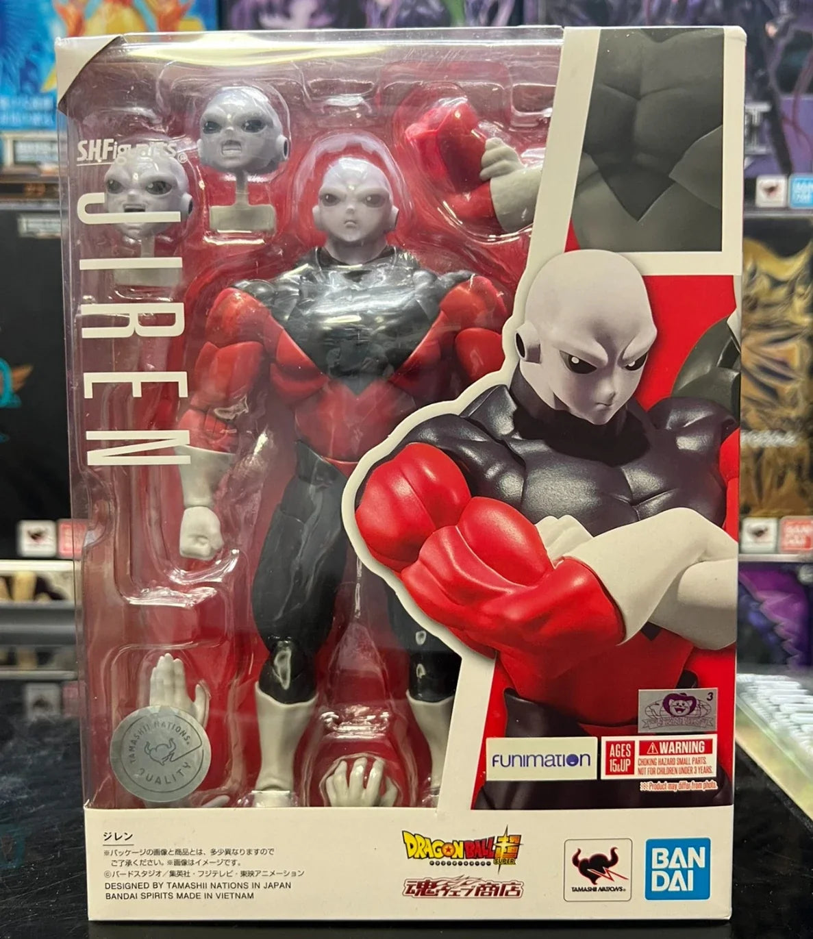 100% Original SH Figuarts Shf Dragon Ball Jiren Action Figures Red Black Model Toys Anime Figura Pvc Gift