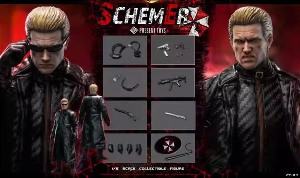1/6 GEGENWART PT-sp84 Spielzeug Modell Mann Böse Vollständiges Set Bewegliche Actionfigur ca. 30cm Geschenk für Fans Sammler