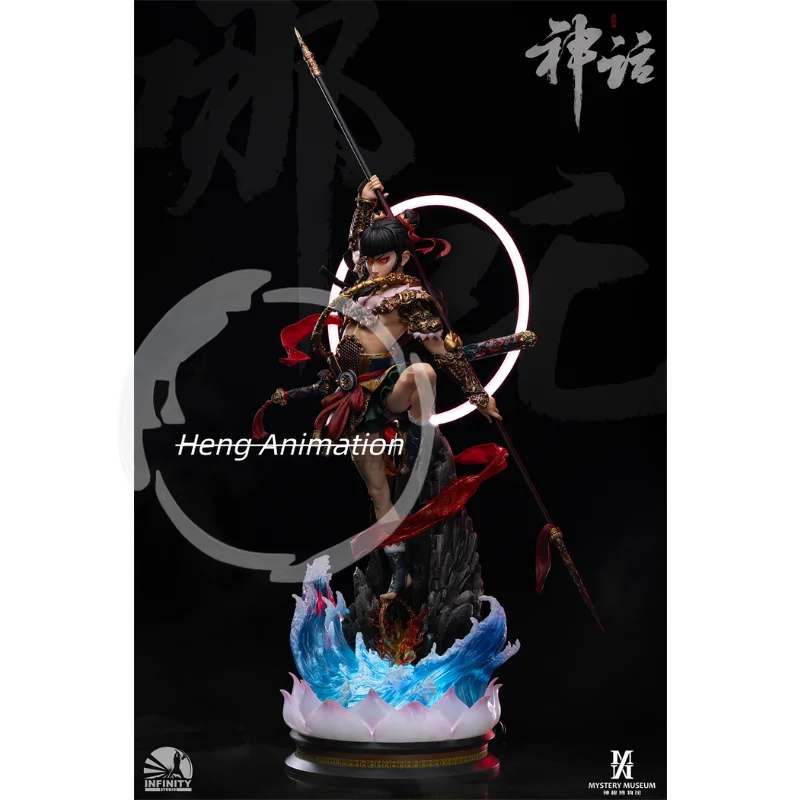 Pre-sale Kaitian Studio Mythology Series Nezha: Lotus Rebirth Full-Figure Statue Collectible Sculpture Display Piece Action