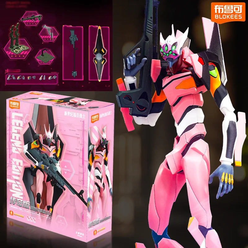 BLOKEES EVANGELION EVA-08 NEON GENESIS Actionfigur Mari Makinami Illustrious Legendary Edition Montiert Anime-Puppe Spielzeug Geschenke