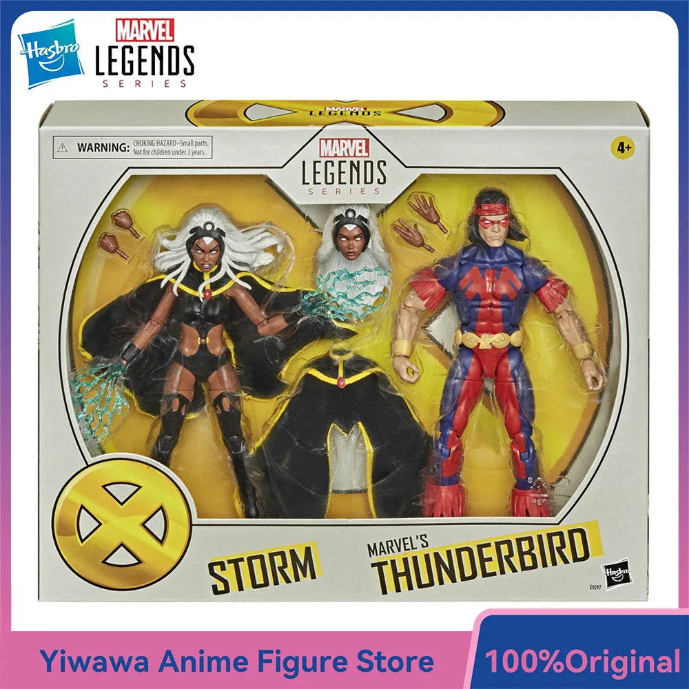 [In-Stock] Hasbro Marvel Legends Series Storm und Thunderbird 2er-Pack 15cm Schöne Sammlerstück Anime Actionfigur Modell Spielzeug Geschenke