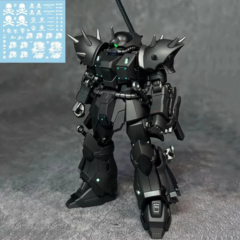 HG /144 MS-08TX Efreet Night Fighting Type Black Warrior Color Mechbausatz Modellbausatz Actionfiguren Dekorativer Jungen Spielzeug Geschenk