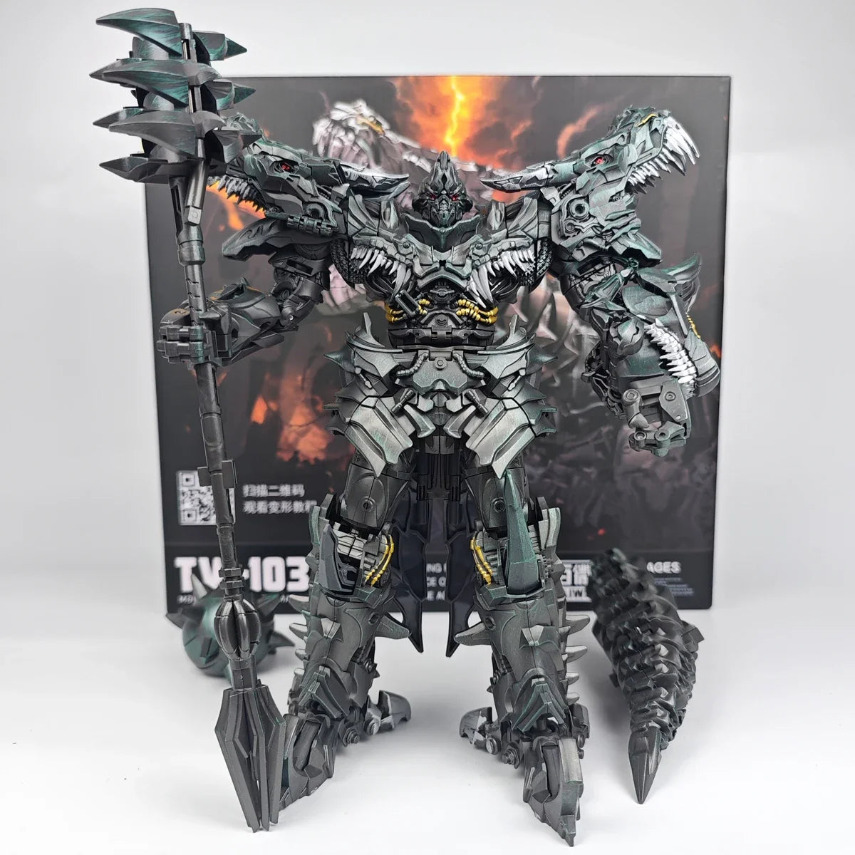 BAIWEI Transformation TW1034 TW-1034 24cm Grimlock KO SS07 Action Figure Dinosaur Lord Leader Toy Collcetion Gifts