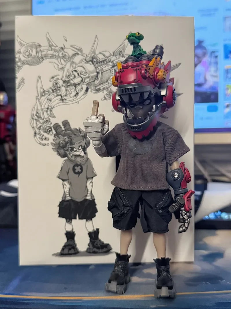D_ONE STUDIO BLACK HORN Black Horned Dragon limited original trendy toy 1/12 Model Action Figure Toy Collection Gift