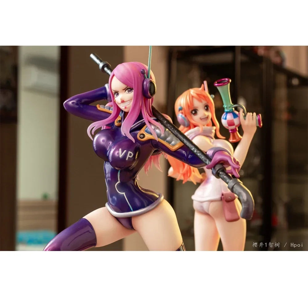 100% Genuine MegaHouse Portrait.Of.Pirates "Evolutionary History JEWELRY.BONNEY NAMI Handmade Model Anime Character Figurines