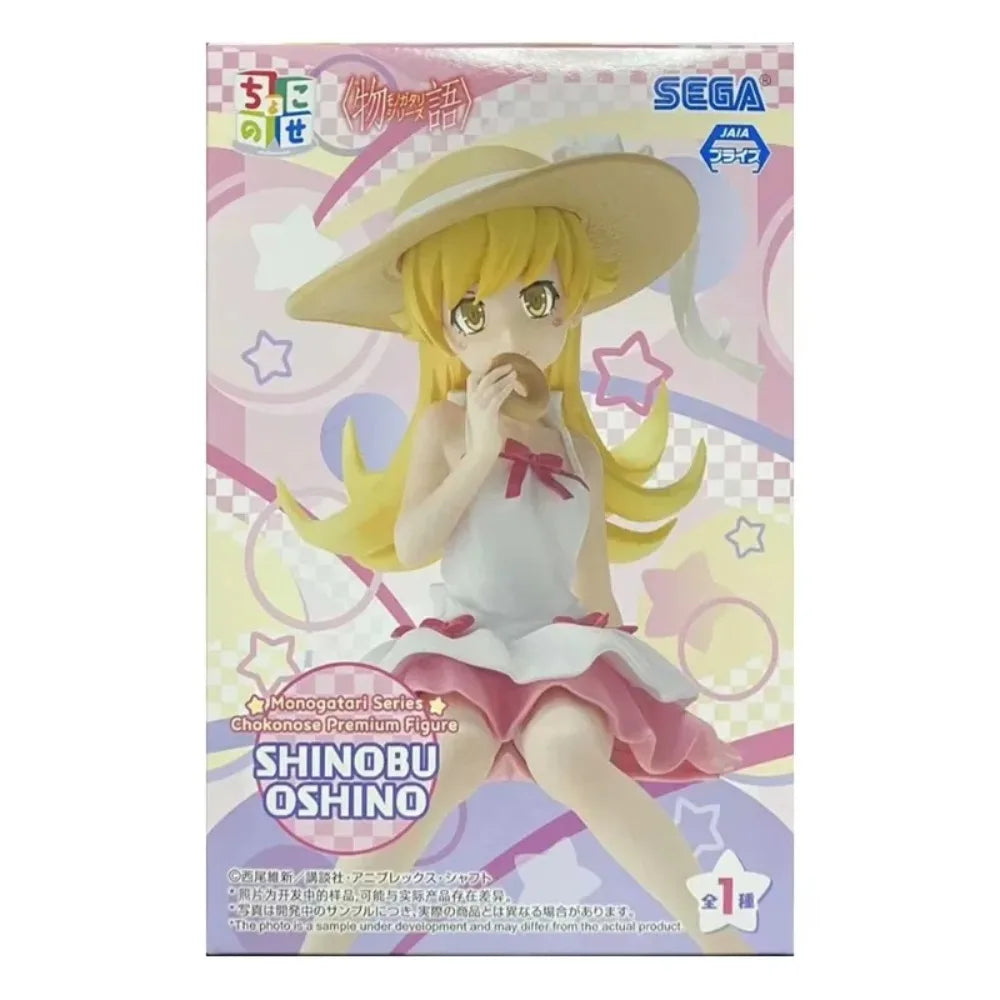In Stock SEGA Original Genuine Monogatari Series Oshino Shinobu Kissshot·Acerolaorion·Heartunderblade 14cm Model Toy Figure Gift