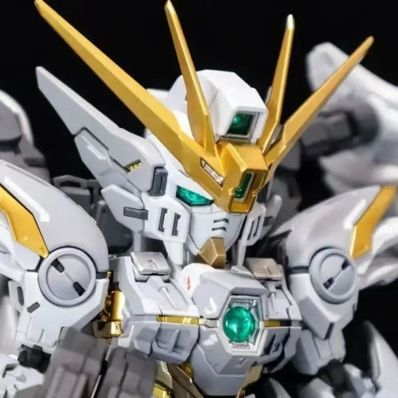 New Q-Version XXXG-00W0 MGSD Wing Zero EW 1/144 Garage Kit Anime Peripheral Action Figure Assembly Toy Desktop Ornament Boy Gift