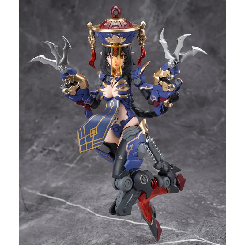 Yuanye Culture × Hemoxian Moxian Jiulian Zombie Mecha Girl und Medeta Resonanz-Serie Montierte Bewegliche Modellfiguren Ornamente