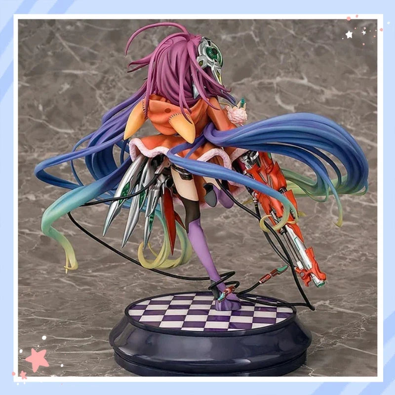 Anime Figure No Game No Life ZERO Shuvi Dola 1/7 Scalee PVC Statue with Colorful Hair Collectible Model Toy for Anime Fans