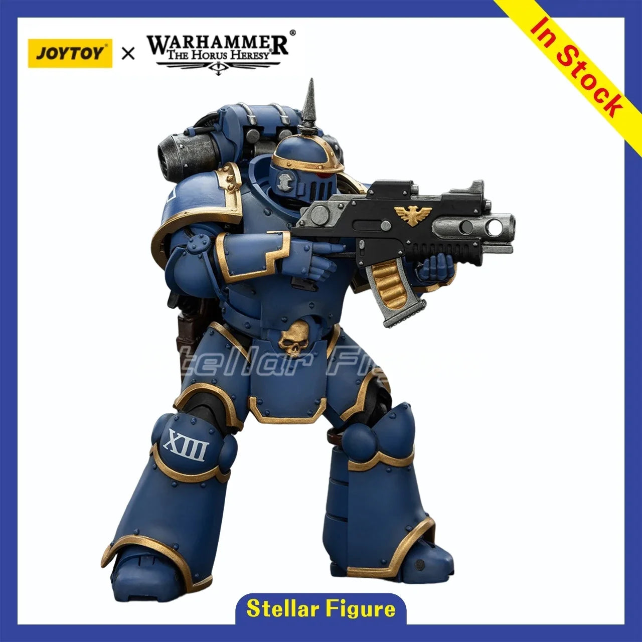 【SF】JOYTOY Warhammer 40K 1/18 Action Figure Ultramarines MK Ill Tactical Legionary Model Toys Gifts Collection Ornaments