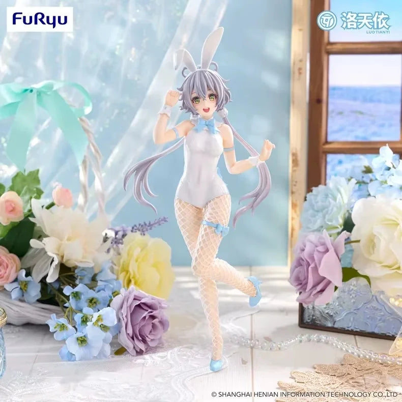 FuRyu BiCute Bunnies Action Figure Luo Tianyi Vsinger Virtual Idol PVC Collectible Model Toy for Anime Fans And Christmas Gifts