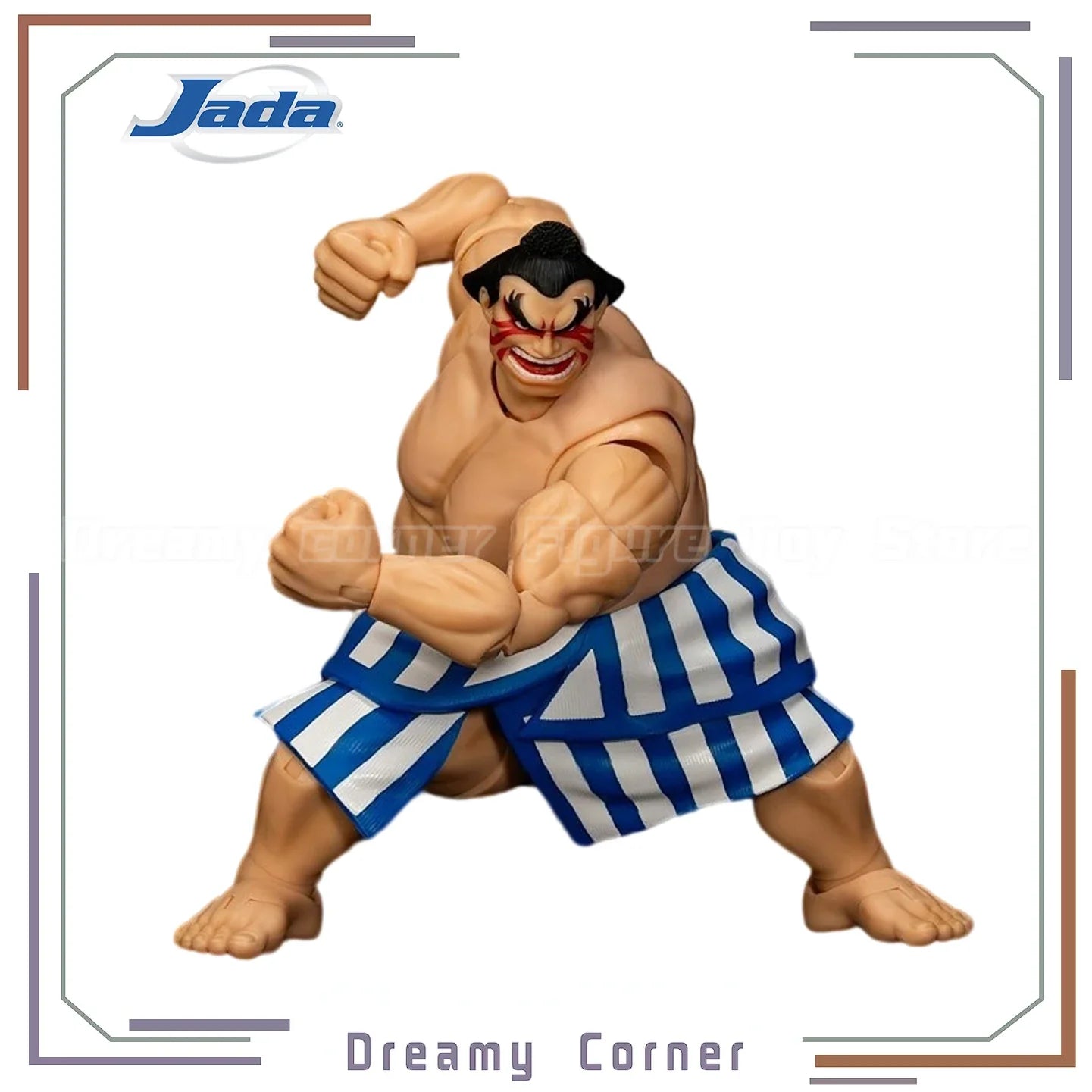 【Pre-sale】Original Jada Toys Ultra Street Fighter II: The Final Challengers E. Honda Deluxe 1/12 Action Figure Model Collection