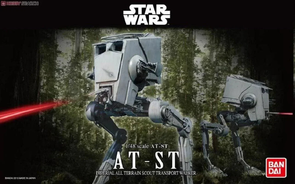 Bandai Original Star Wars Anime 1/48 AT-ST Action Figure Assembly Model Toys Collectible Model Ornaments Gifts for Children