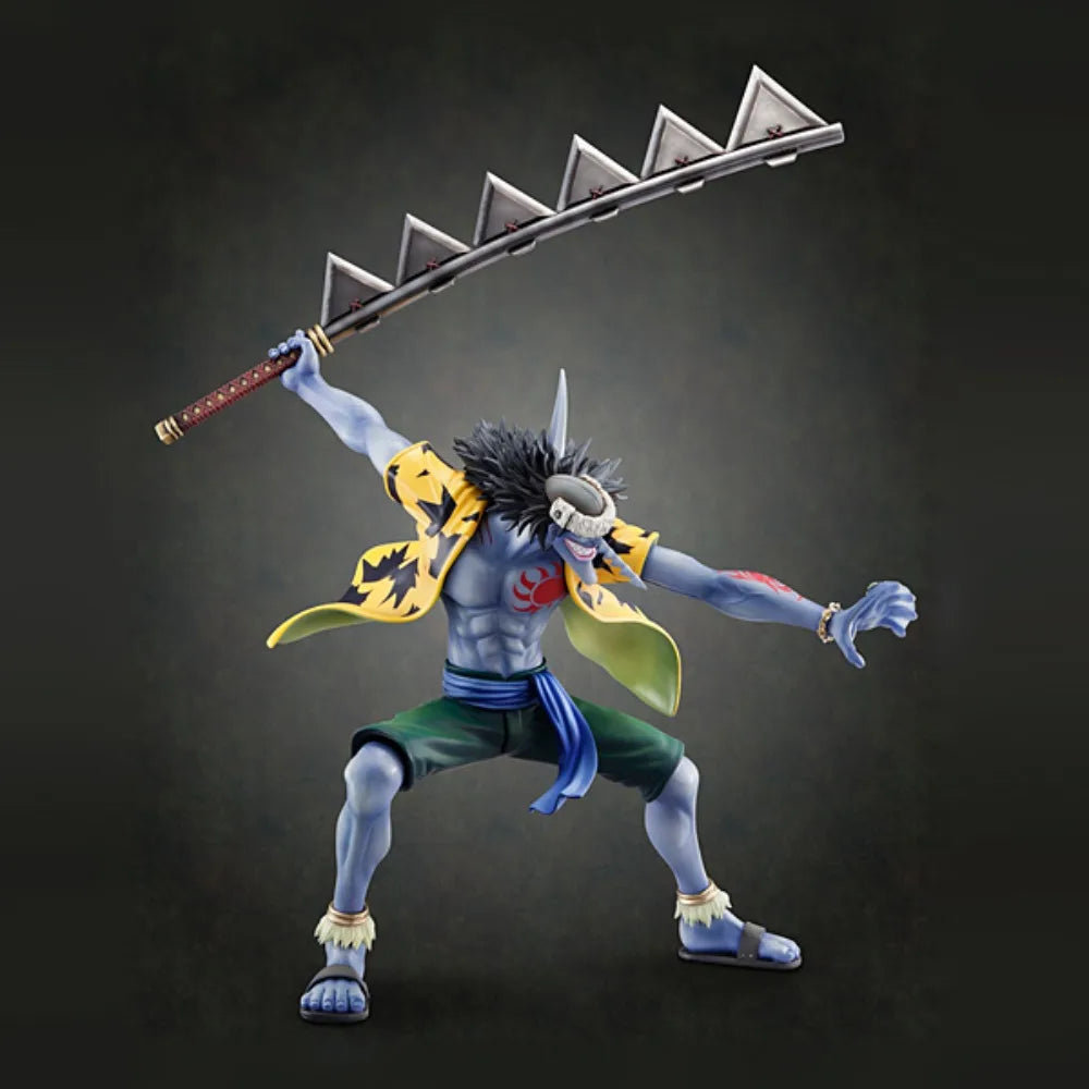 100% Original in Stock MegaHouse Excellent Model, Portrait of Pirates DX One Piece Arlong Anime Figure Collection Series