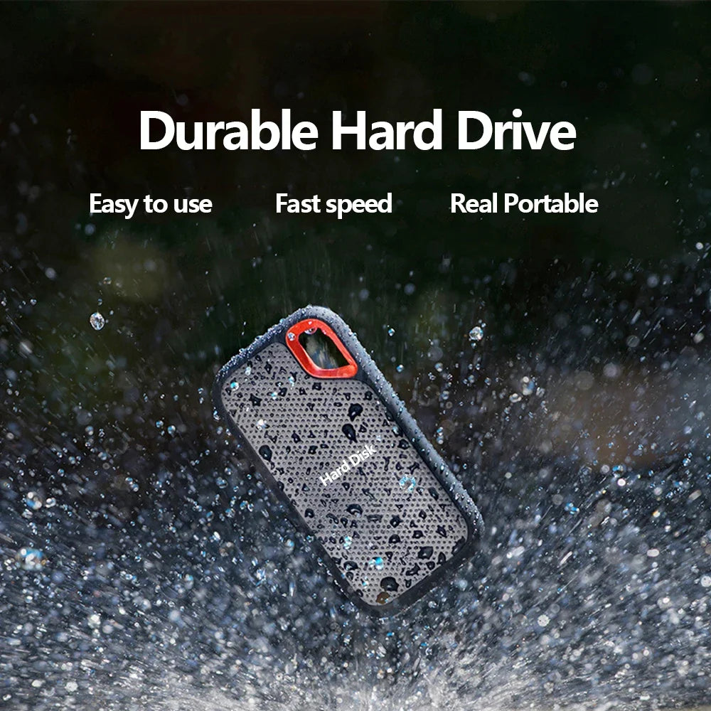 High-speed External Hard Drive 1TB Portable SSD 4TB External Solid State Drive USB 3.1 Hard Disk 128TB Storage for PC/Mac/Phone