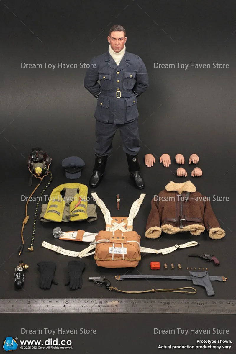 IN STOCK DID K80187 1/6 Scale Männlicher Soldat Britischer Pilot Captain Tom Hardy 12 Zoll Actionfigur Modell Beste Sammlerpuppen