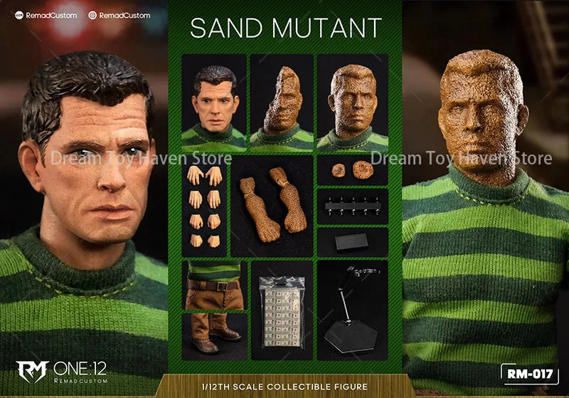 Remad Custom RM-017 1/12 Scale Männlicher Soldat Wüstenmutant Sandman 6 Zoll Actionfigur Sammlerfigur Bestes Geschenk für Fans Spielzeug