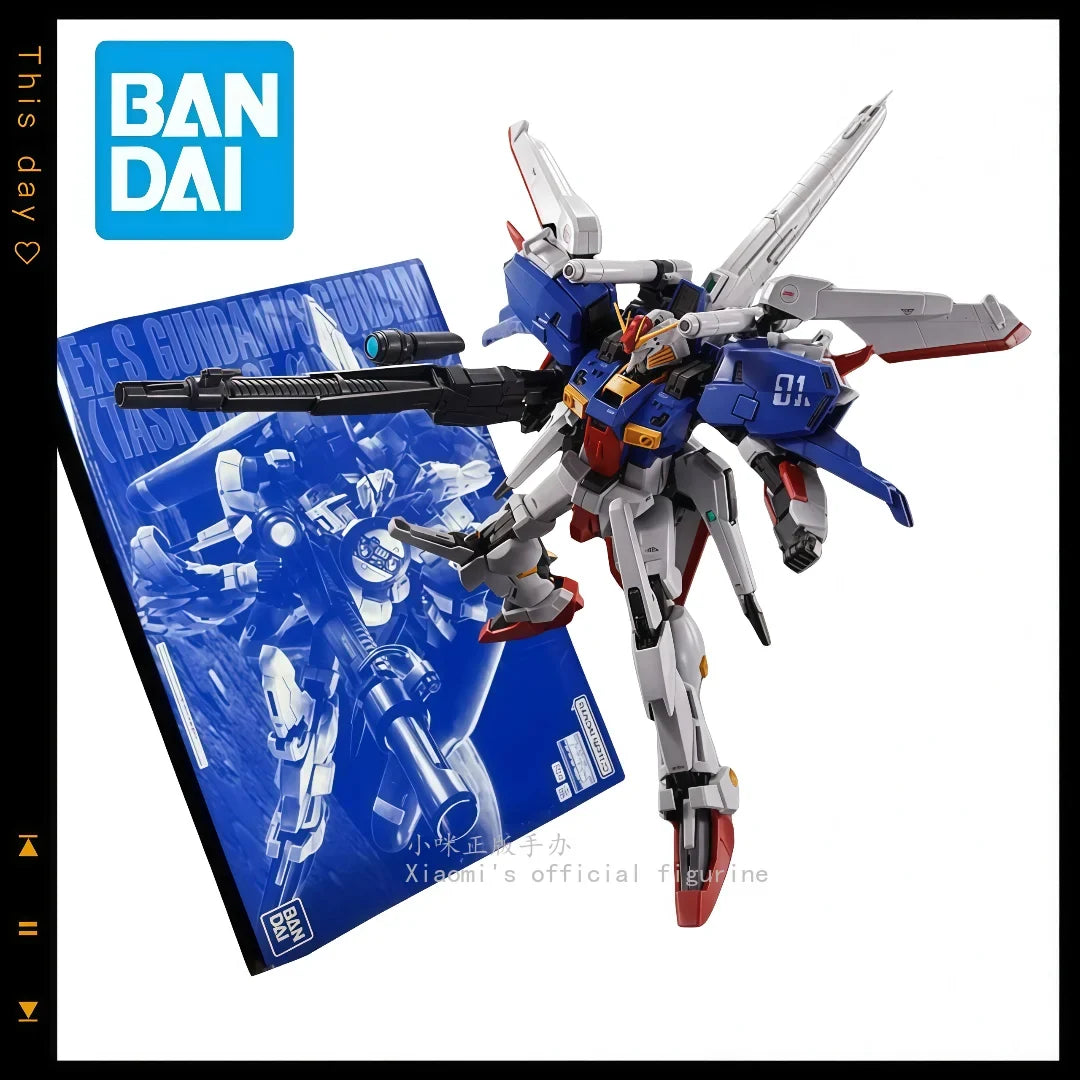 Brand new High-end BANDAI MG 1/100 EX-S Gundam/S Gundam Anime Action Figure Assembly Toys for Gift Collectible Model Ornament