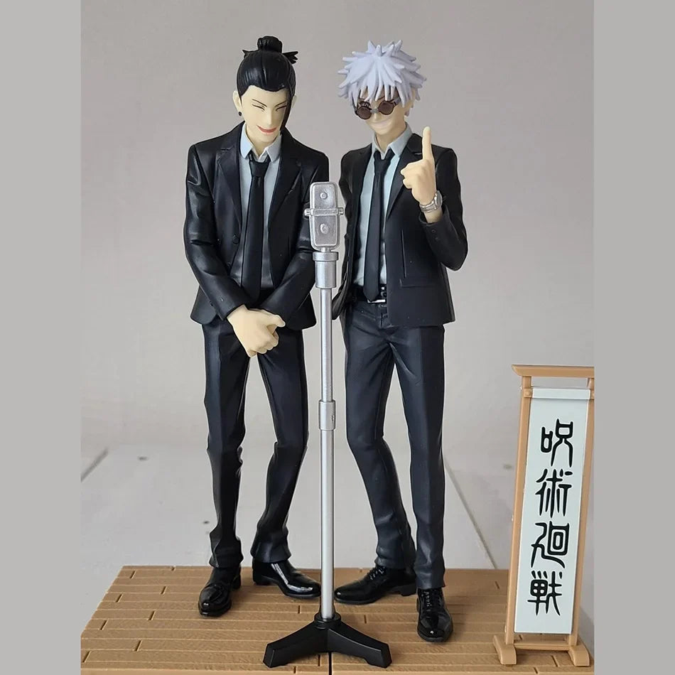15cm Jujutsu Kaisen Anime Figure Satoru Gojo Geto Suguru Suit Ver. Action Figure Figurine Collection Model Doll Toys