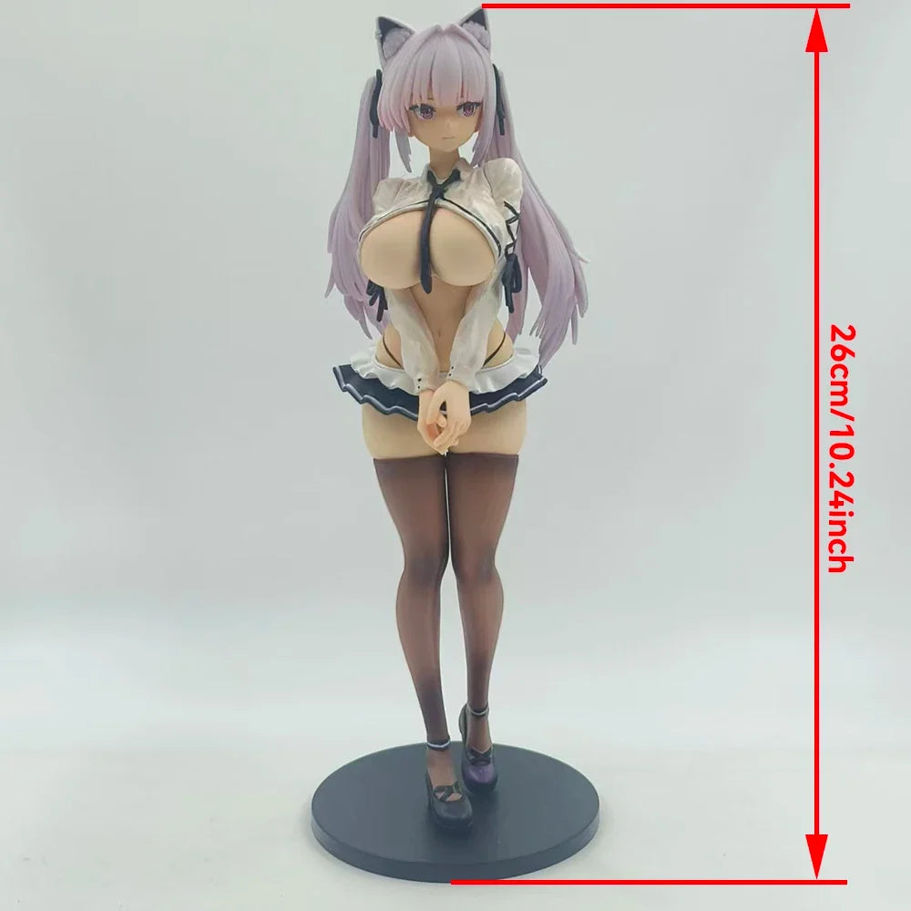 Alvina-chan 26CM Hentai Uniform Bunny Girl Action Figure PVC Anime Model Game Statue Adult Collectible Doll Toy Gift