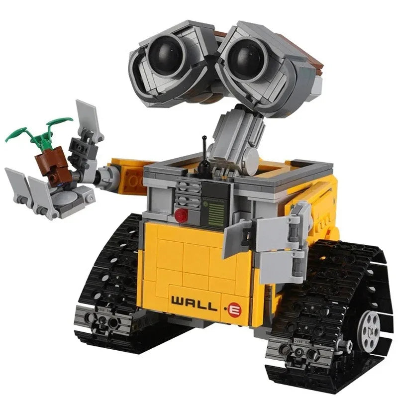 Hot 687PCS Creative Wall E Robot MOC Building Blocks 21303 DIY Model Home Decoration Gift Toys For Kids Adult