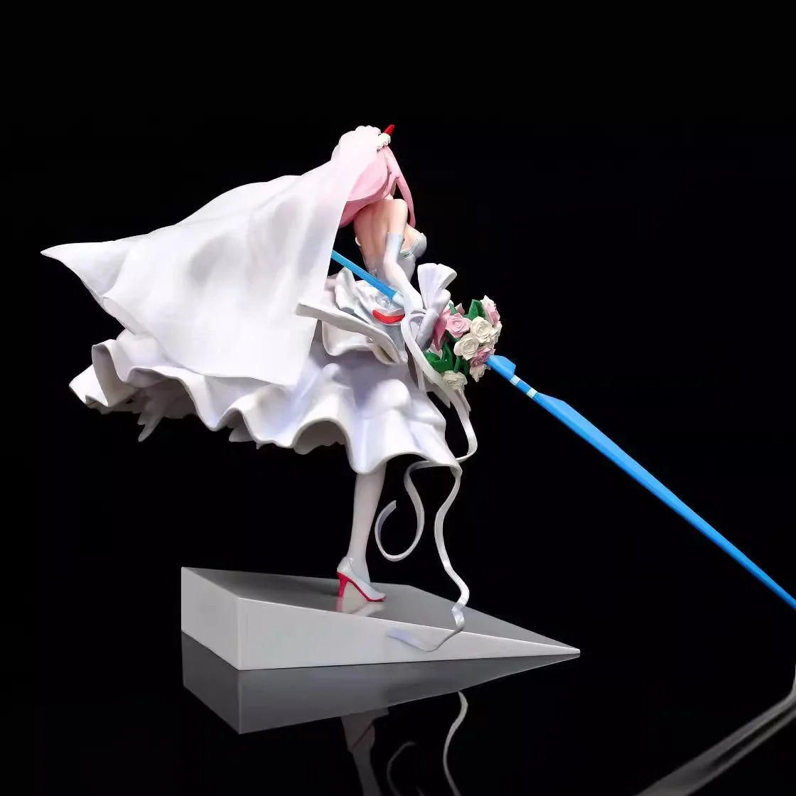 Darling In The Franxx Zero Two Wedding Dress Ver Anime Figure Model Collectible Statue Boxed For Anime Fans Desktop Display