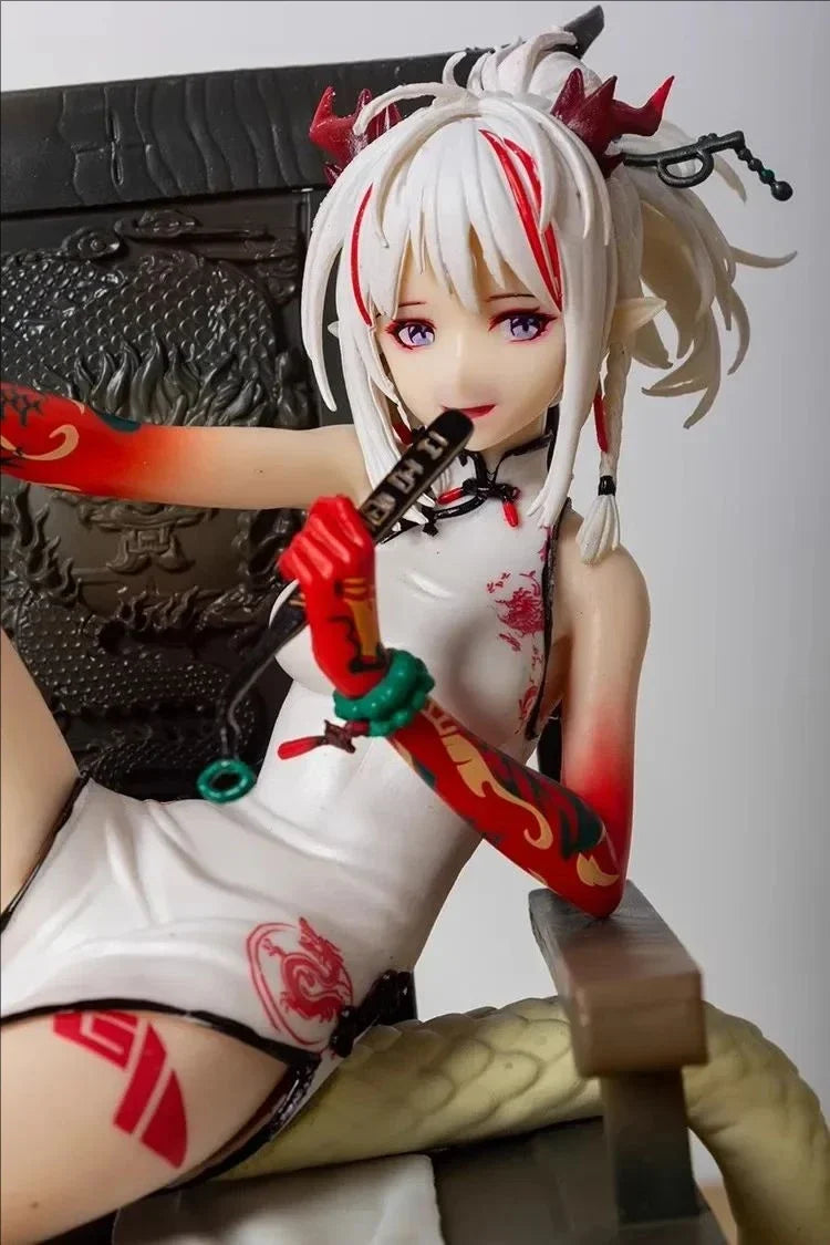 17cm Arknights Game Figures Nian Peripheral Beautiful Girl Collection Ornament PVC Model Satute Action Figure Christma Gift Toys