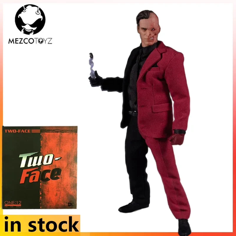 Mezco Toyz Original 1/12 Bewegliche Puppe Kollektionsserie Comics Doppelseitiger Mann Anime Actionfigur Modell Spielzeug Geschenke für Jungen