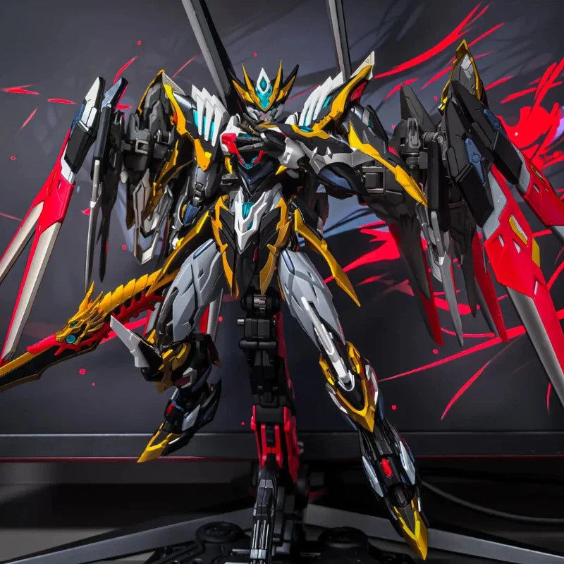 New Motor Nuclear Ganjiang Mecha Assembly Model Kit Alloy Skeleton Action Figures Posable Desktop Ornament Collectible Toys Gift