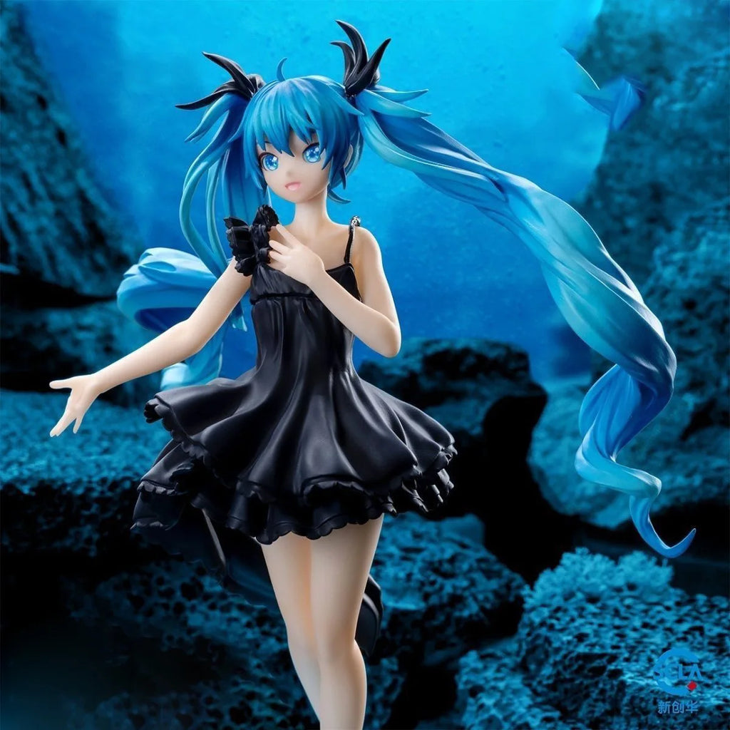 18CM 2025 New Anime Hatsune Miku Deep Sea Girl Kawaii Action Figure PVC Doll Model Toys ornament Desktop Decoration Gifts