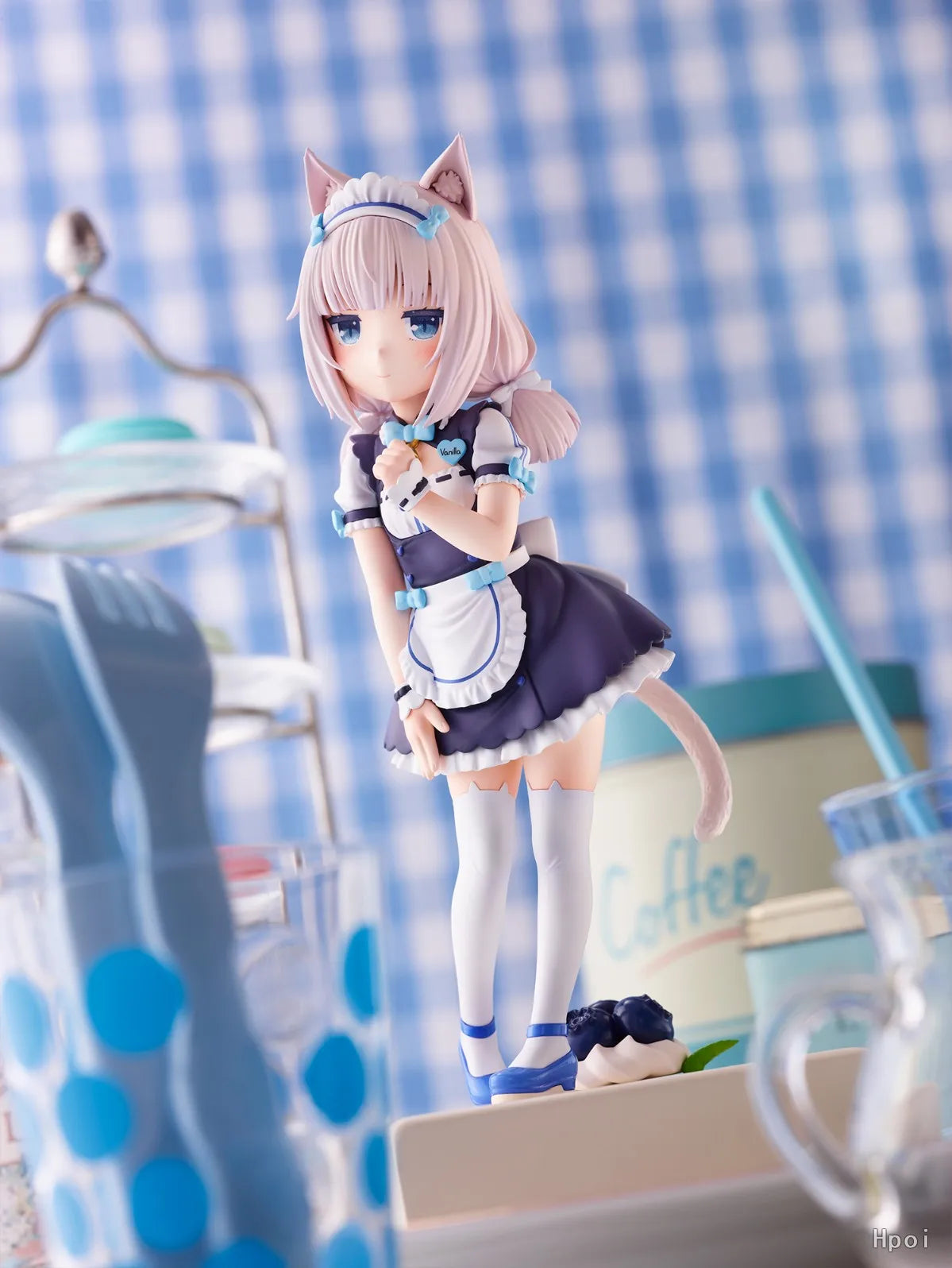 20.5CM Anime NEKOPARA Figure Pretty kitty Style Chocolates Vanilla Action Figure Model PVC Static Toys Gift Doll Cat Maid