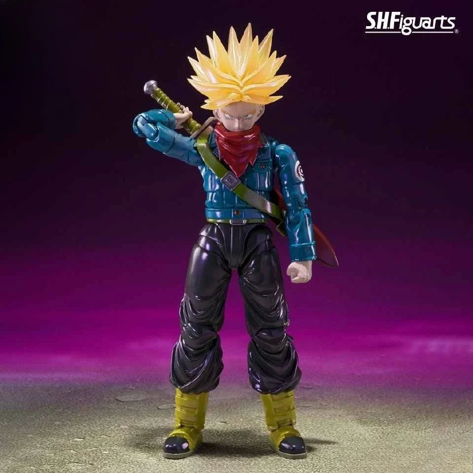 In Stock BANDAI SDCC Dragon Ball Z S.H.Figuarts Future Trunks Super Saiyan Exclusive Edition Figure Model Collection Toy Gift