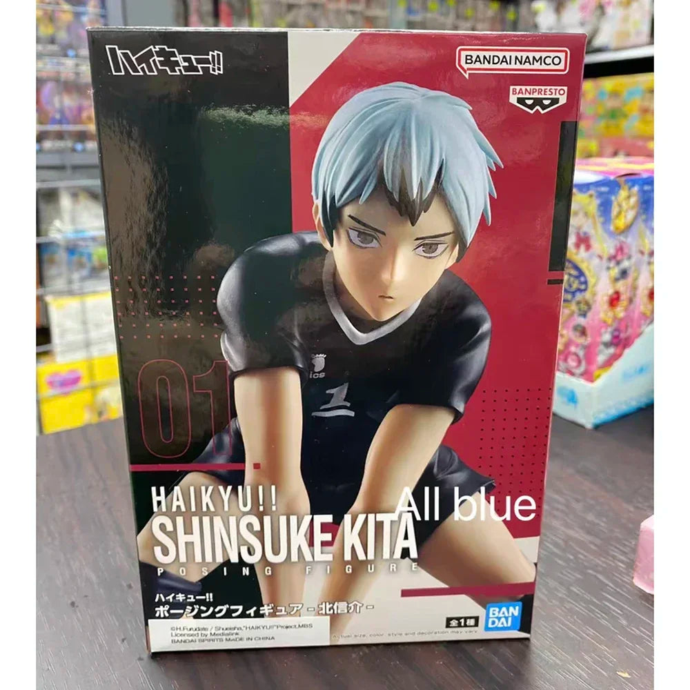 Original Bandai Posing Figure Haikyuu!! Shinsuke Kita Shinsuke Anime Action Collectible Ornament Model Toys Holiday Gifts 13cm