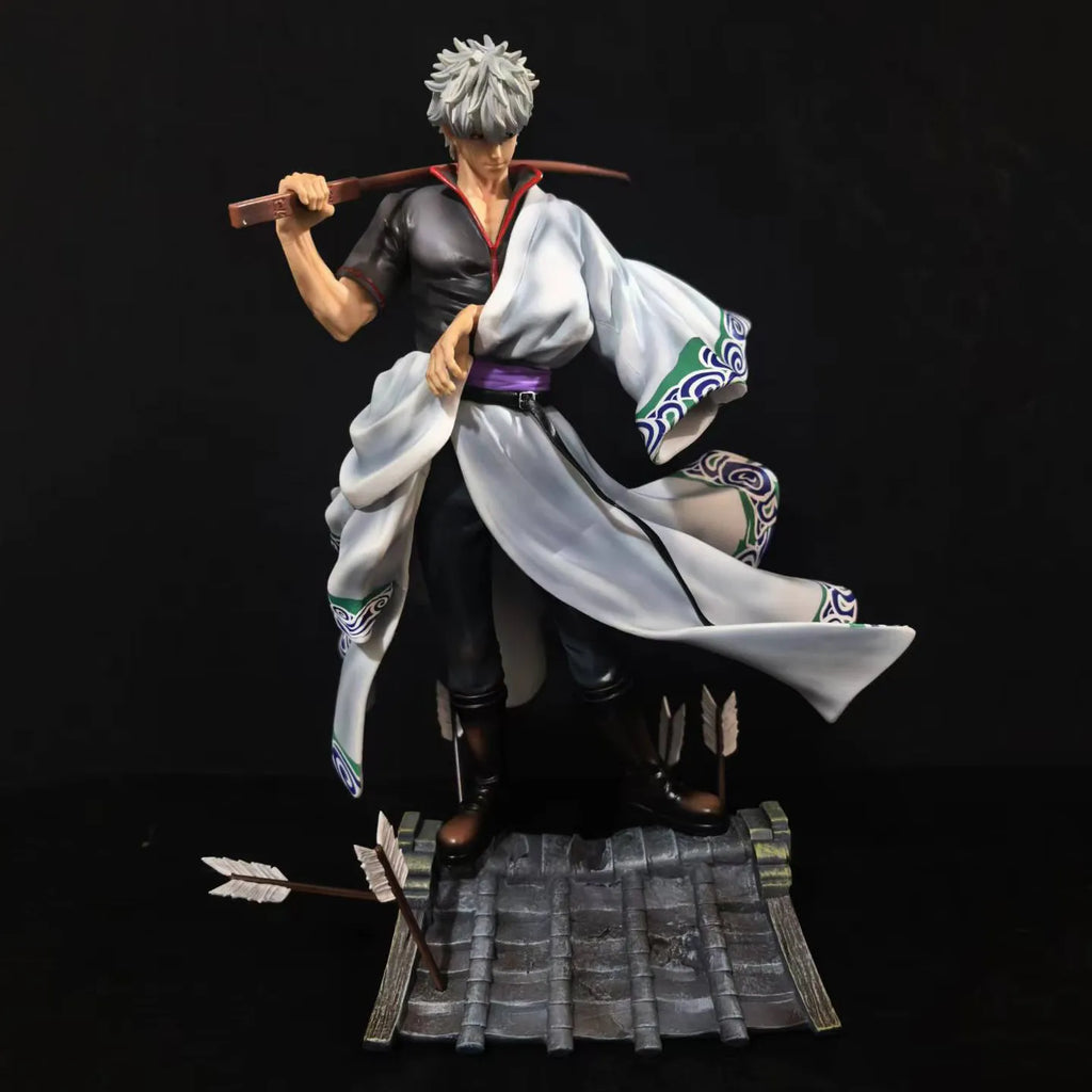Anime Figure Gintama Sakata Gintoki 2.0 Upgraded Face Sculpture Gk Statue Desktop Decoration Trendy Toy Anime Gift