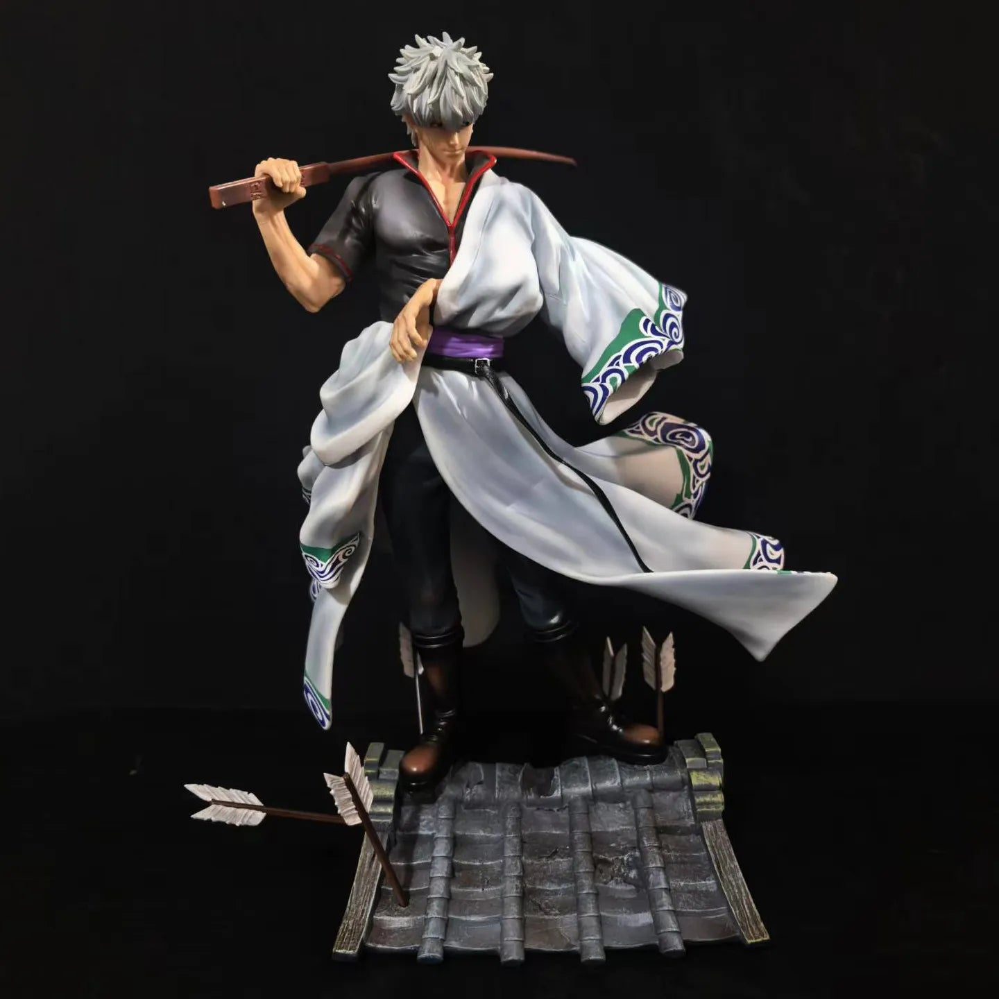 Anime Figure Gintama Sakata Gintoki 2.0 Upgraded Face Sculpture Gk Statue Desktop Decoration Trendy Toy Anime Gift