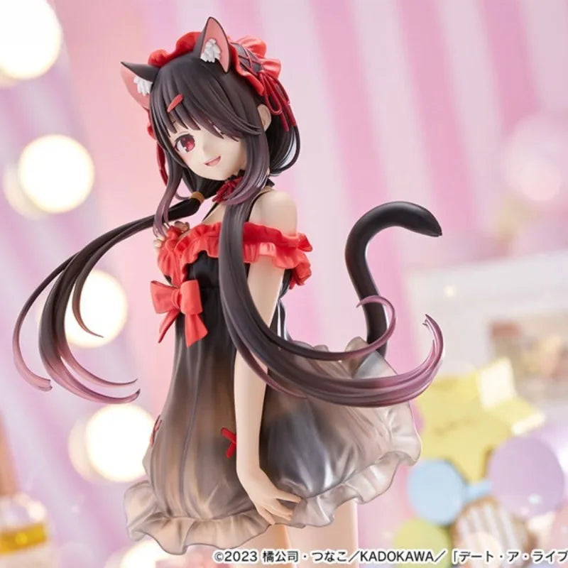 TENITOL TALL Date A Live V Kurumi Tokisaki Original genuine PVC Action Anime Figure Model Toys Figure Collection Doll Gift